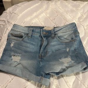 Blue denim shorts from altard state